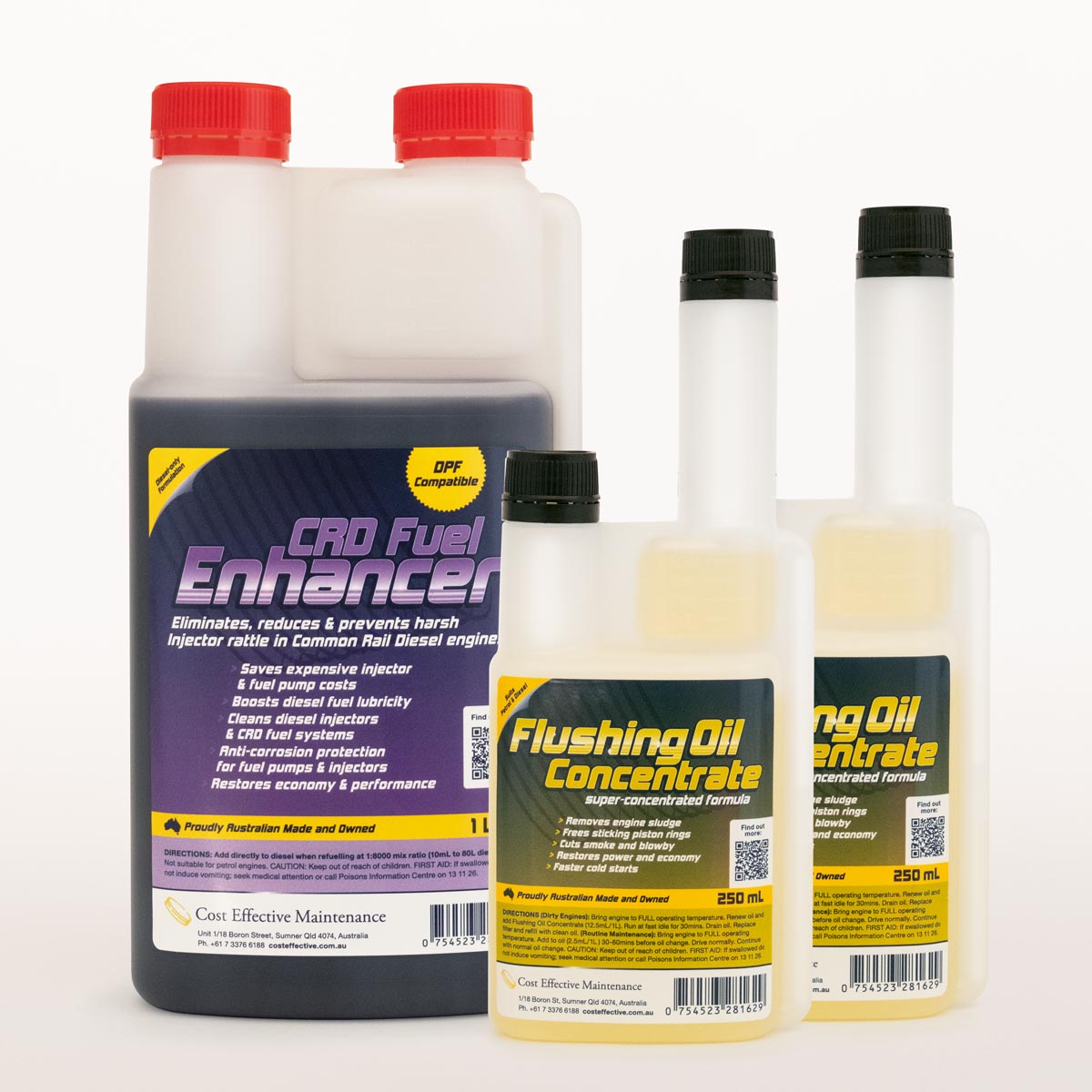 Flushing Oil Concentrate & CRD Fuel Enhancer Value Pack